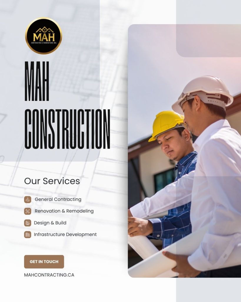 MAH Construction services: general contracting, renovation and remodeling, design and build